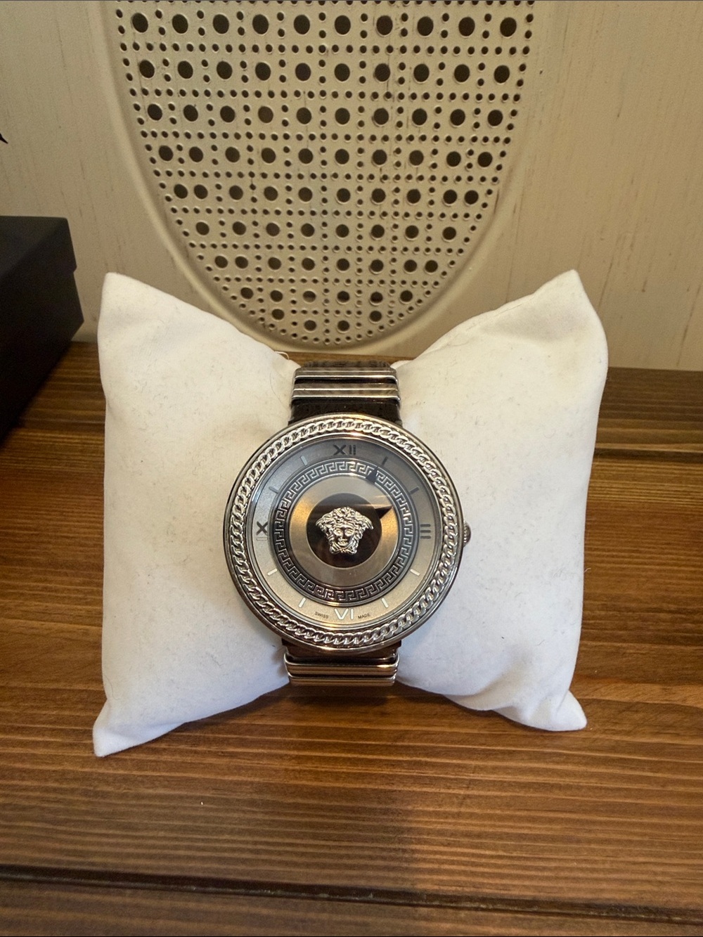Versace Silver Medusa Dial Bracelet Watch unisex
